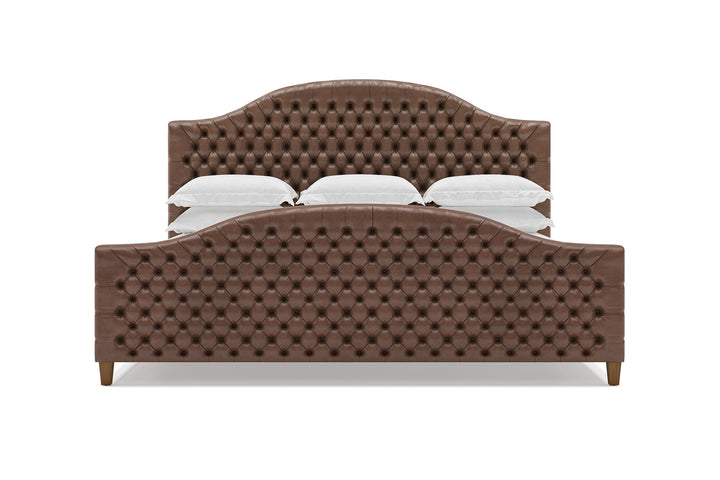 Archie Leather Bed in Espresso #color_espresso