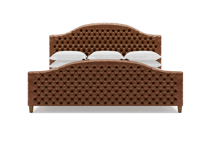 Archie Leather Bed in Cognac #color_cognac