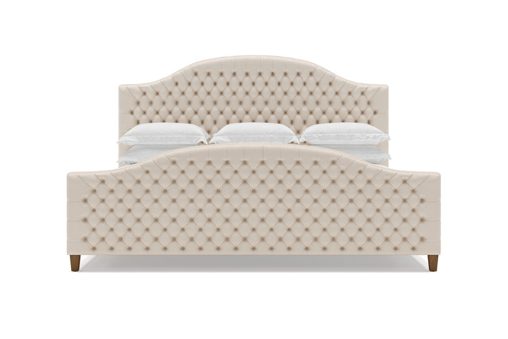 Archie Leather Bed in Arctic #color_arctic