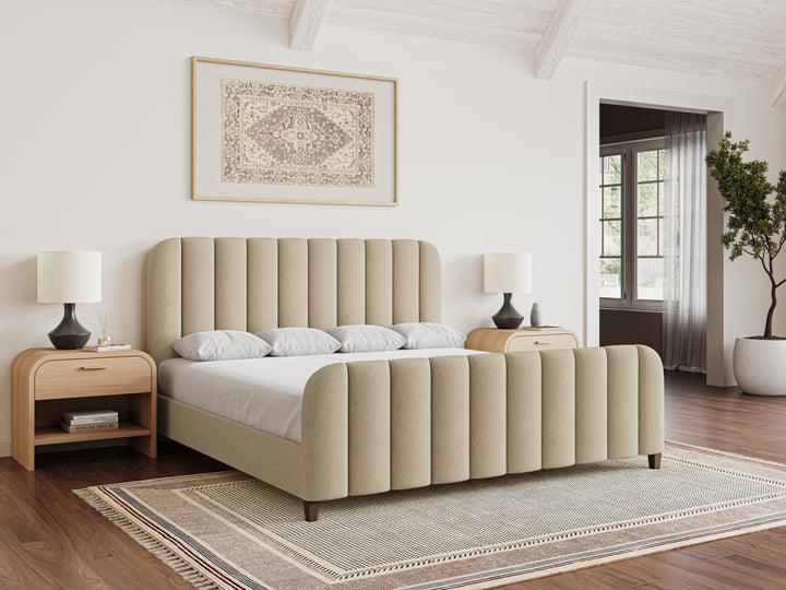 Angled Augustine Bed Frame in Buff#color_buff