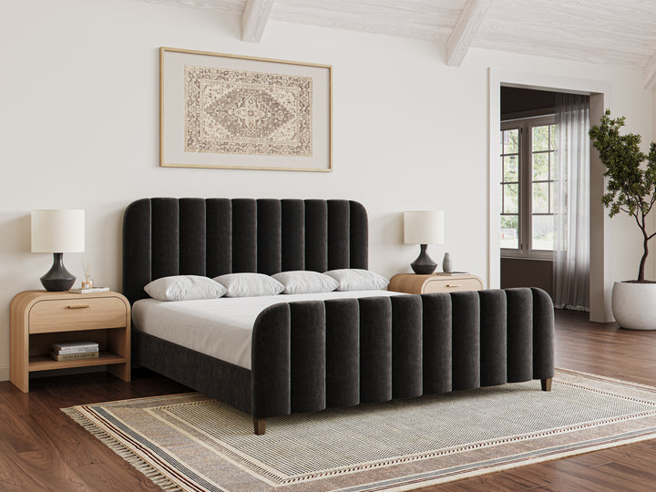 Angled Augustine Bed Frame in Ebony#color_ebony