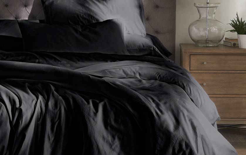 Black Alaskan King Cotton Sheet Set Detail#color_black