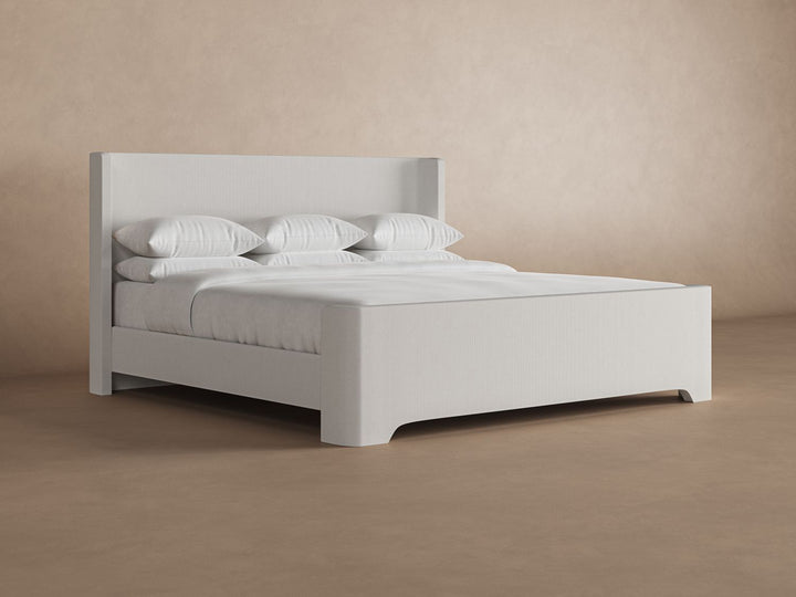 Celine Bed Frame in Snow#color_snow
