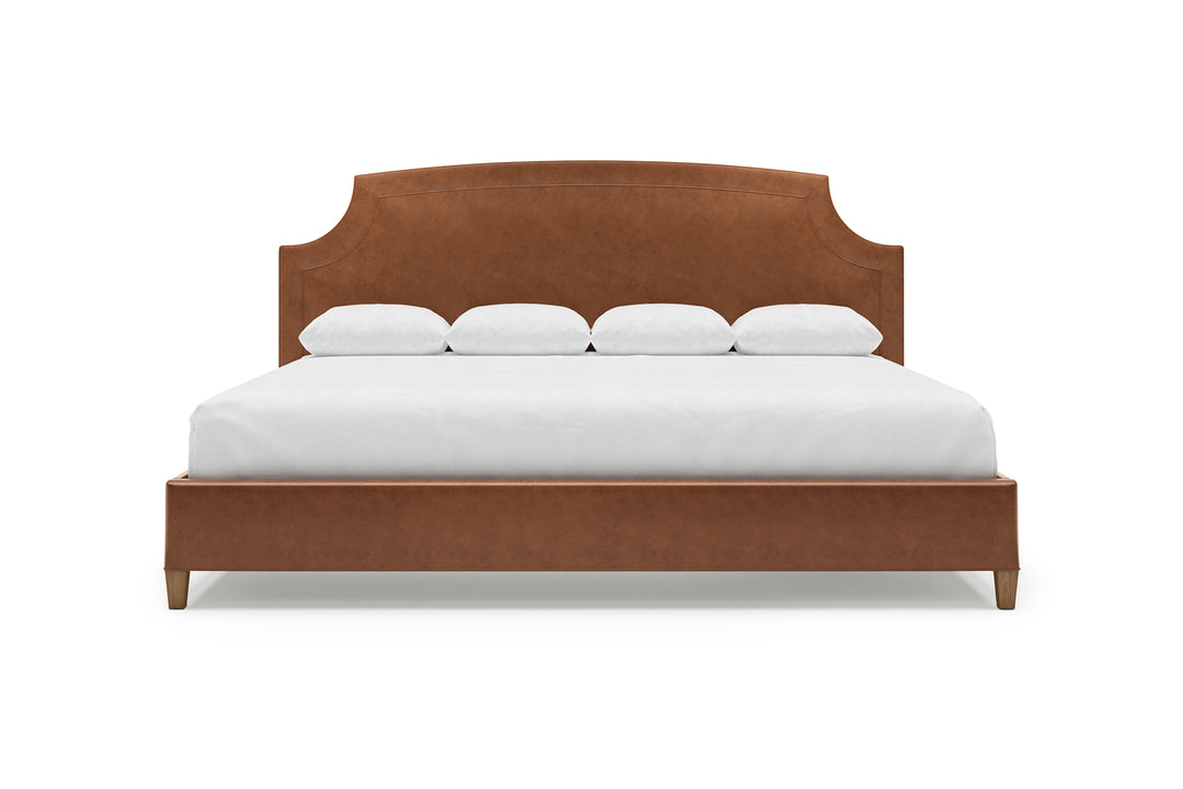 Cordova Leather Bed in Cognac #color_cognac