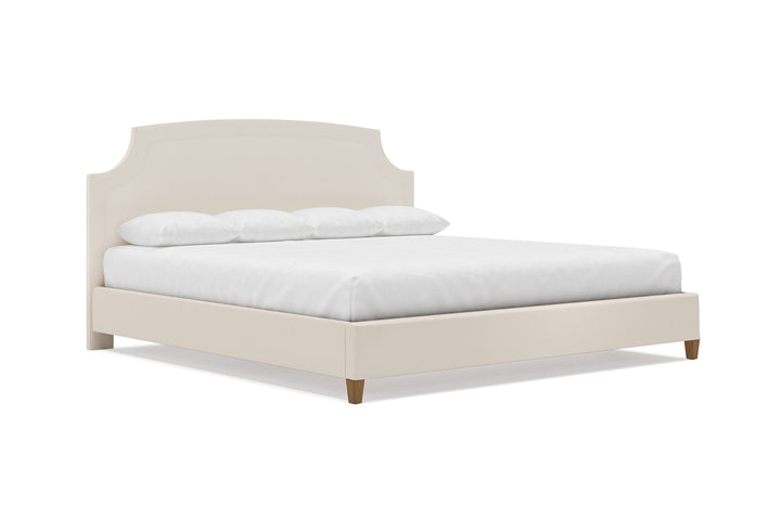 Cordova Leather Bed in Arctic #color_arctic