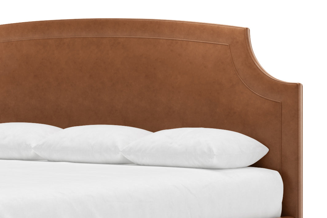 Cordova Leather Bed in Cognac #color_cognac