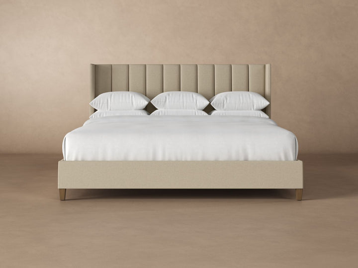 Angled Elias Bed Frame in Buff#color_buff