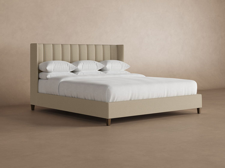 Angled Elias Bed Frame in Buff#color_buff