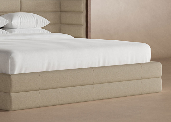 Buff colored Harrison bedframe #color_buff