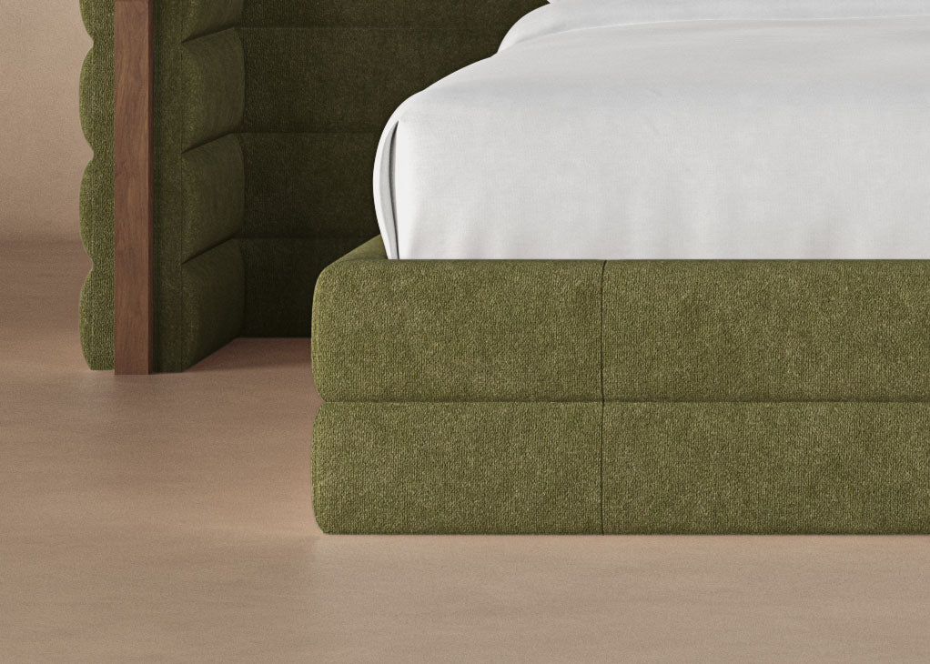 Moss colored Harrison bedframe #color_moss