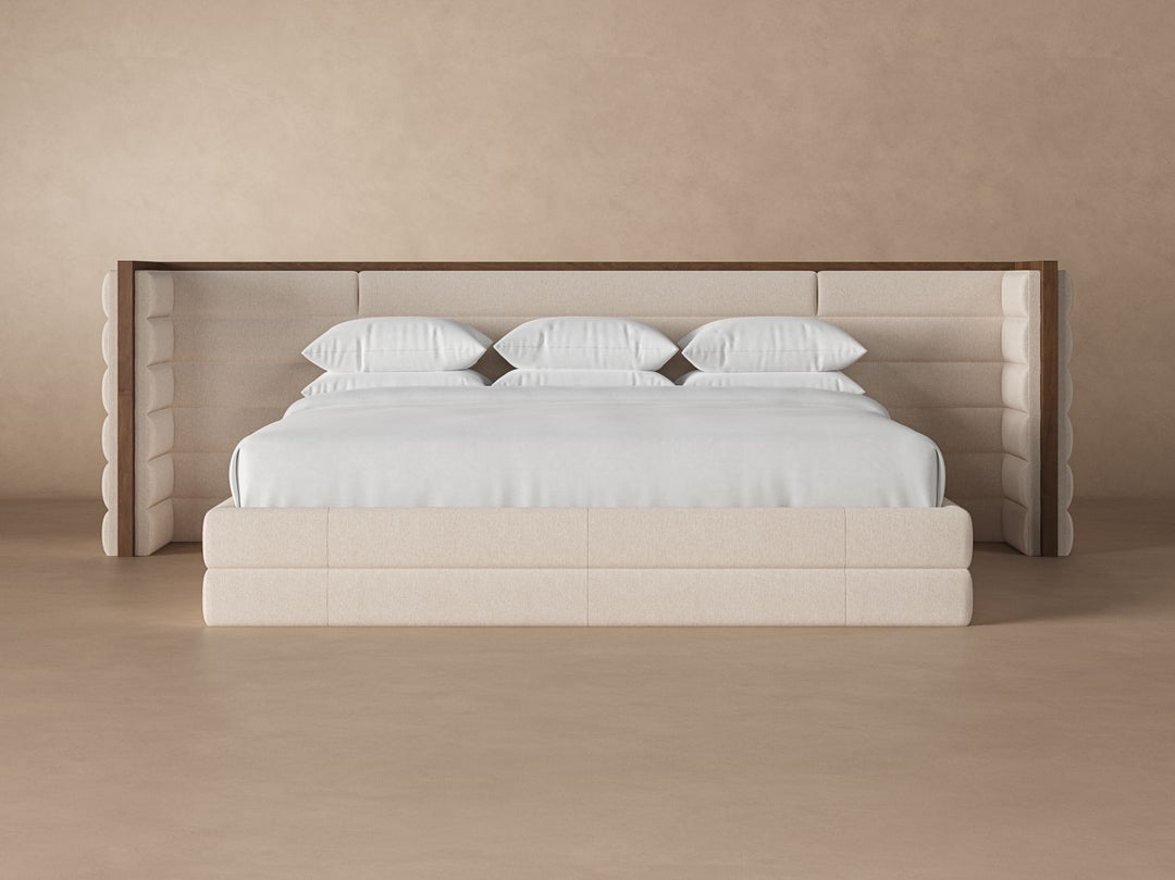 Oatmeal colored Phantom bedframe #color_oatmeal