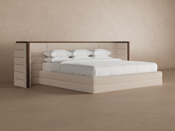 Oatmeal colored Phantom bedframe #color_oatmeal