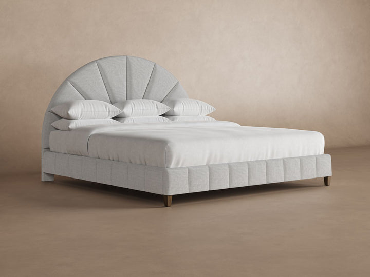 Angled Huxley Bed Frame in Dove#color_dove