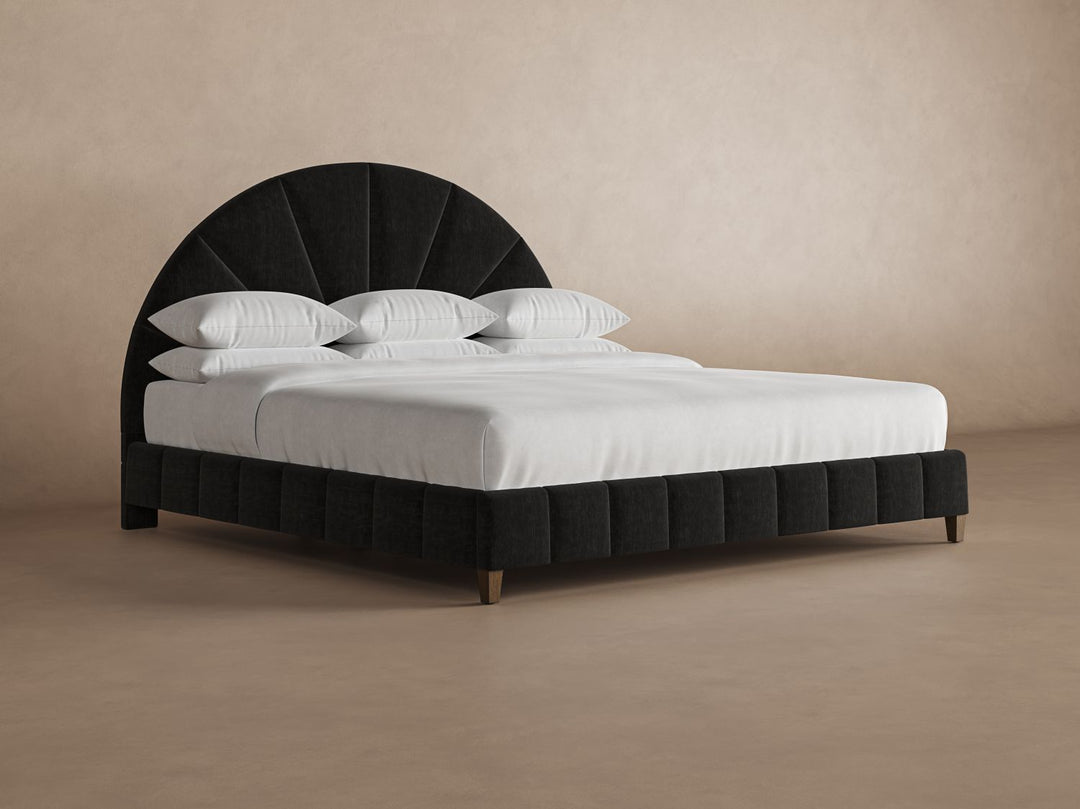 Angled Huxley Bed Frame in onyx#color_onyx