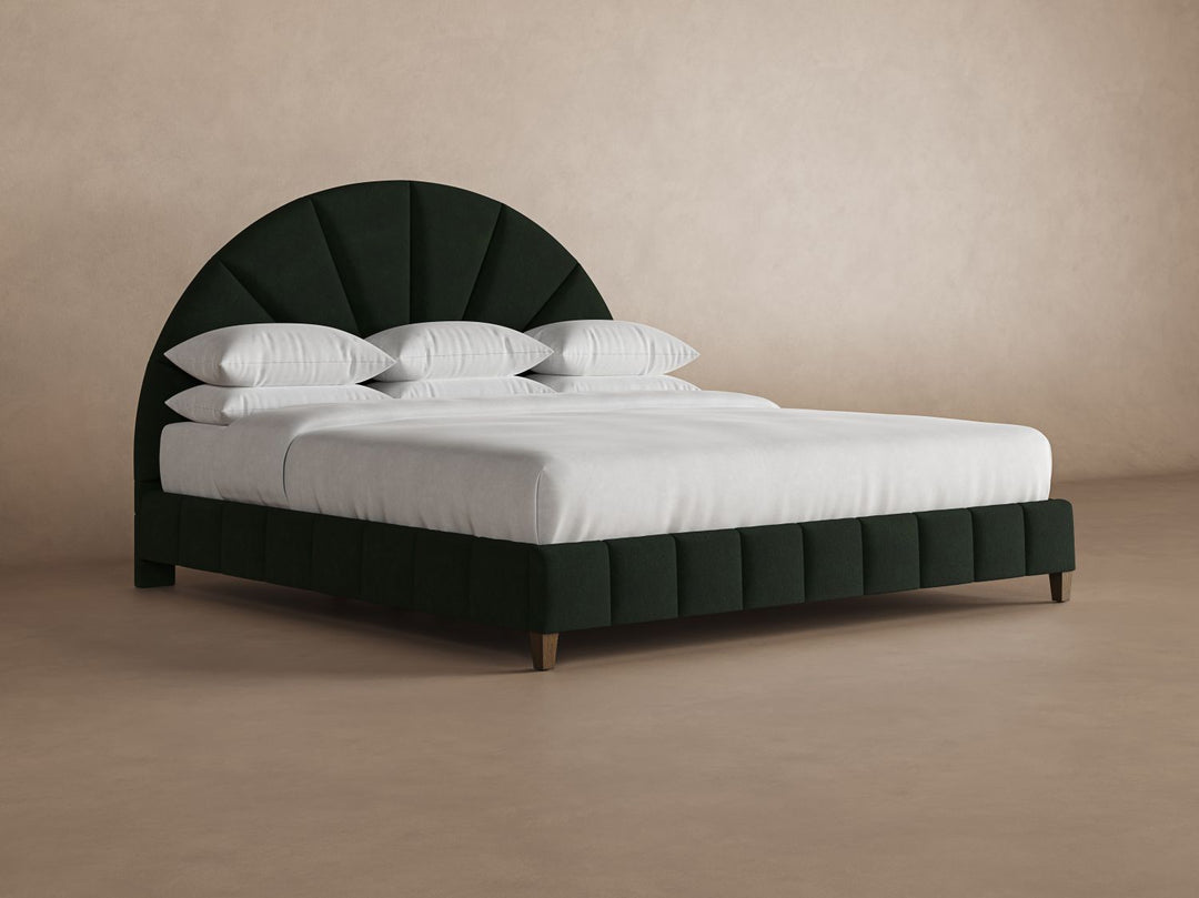 Huxley Bed Frame in Emerald#color_emerald