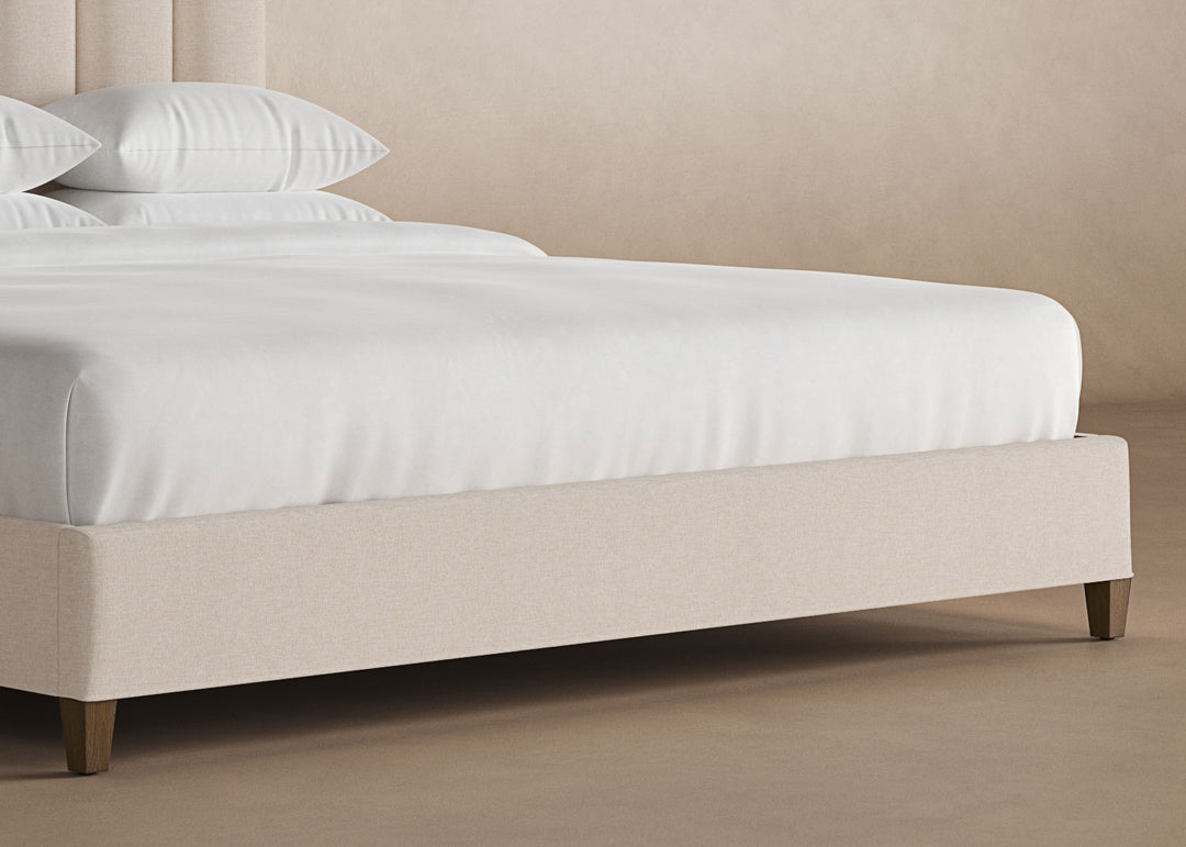 Angled Kenai Bed Frame in Oatmeal#color_oatmeal