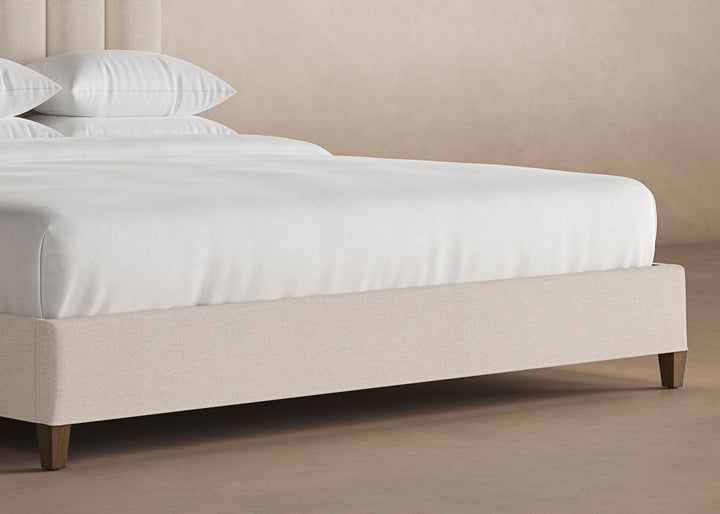Angled Kenai Bed Frame in Oatmeal#color_oatmeal