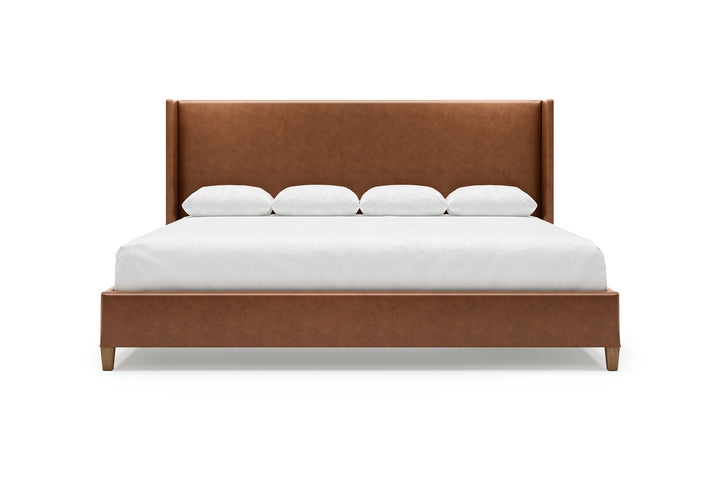 Kodiak Leather Headboard in Cognac #color_cognac