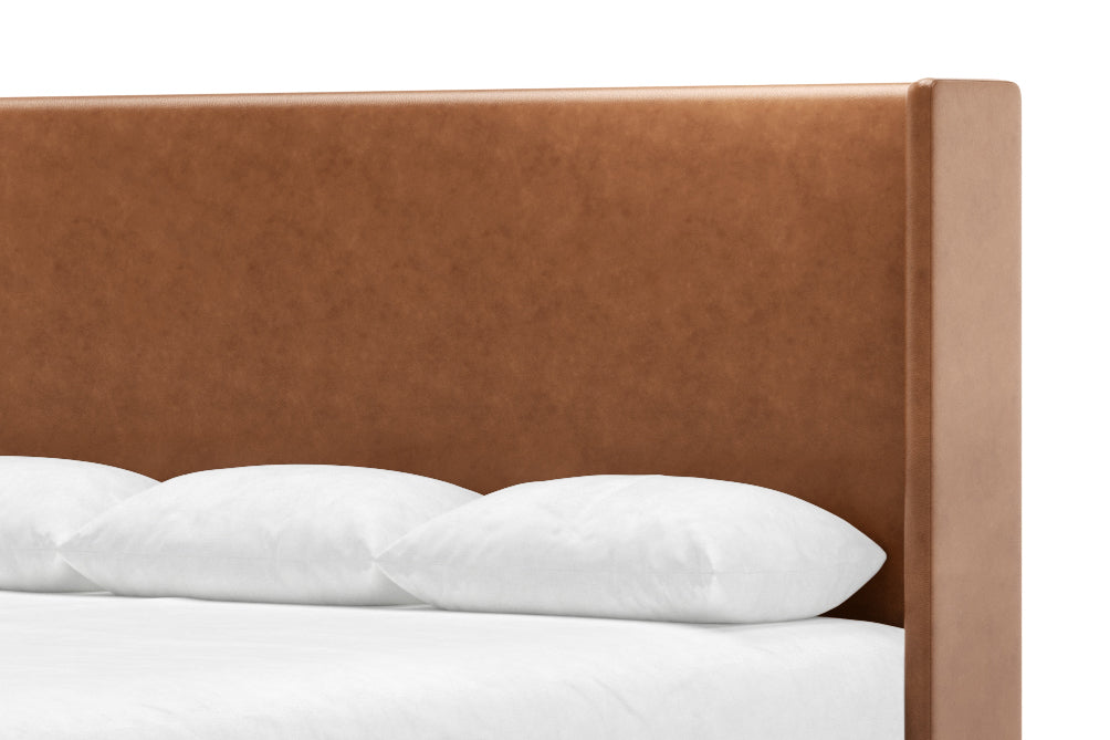 Kodiak Leather Headboard in Cognac #color_cognac