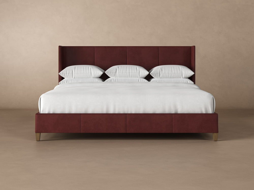 Kodiak Leather Headboard in Bordeaux #color_bordeaux