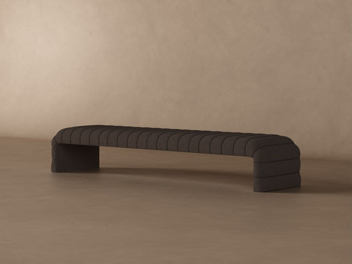 Louis Channel Bench in Bark#color_bark