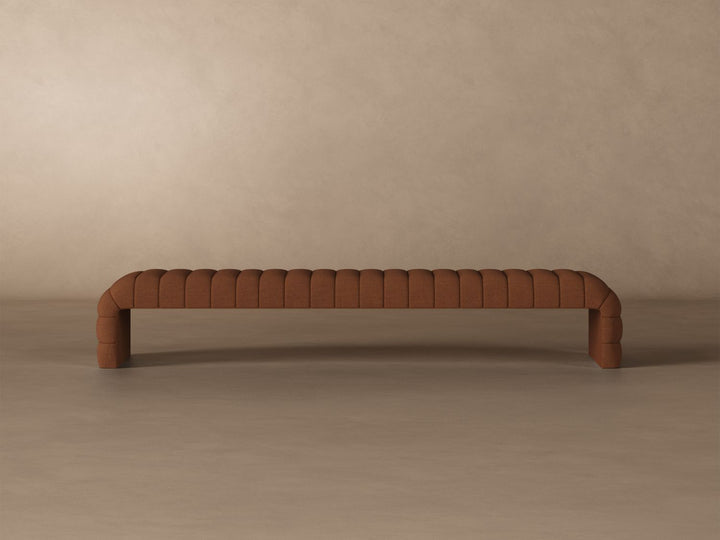 Louis Channel Bench in Clay#color_clay