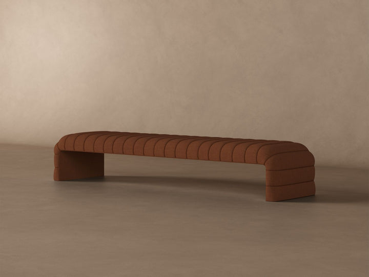 Louis Channel Bench in Clay#color_clay