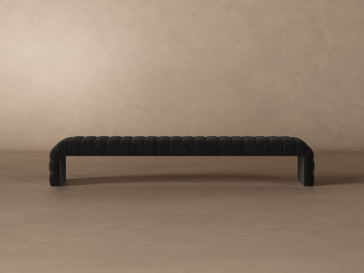 Louis Channel Bench in onyx#color_onyx