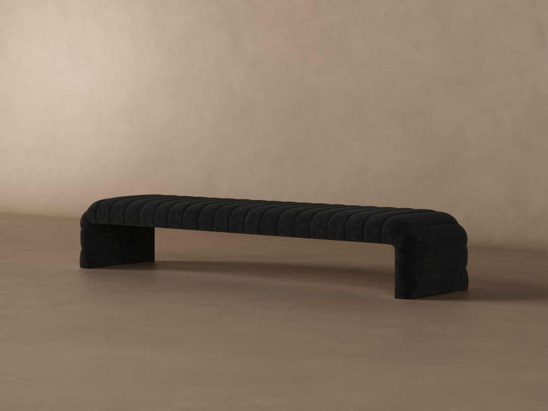 Louis Channel Bench in onyx#color_onyx