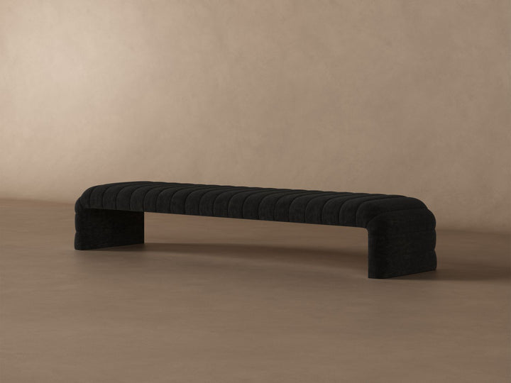 Louis Channel Bench in onyx#color_onyx