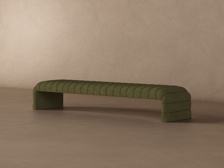 Louis Channel Bench in Moss#color_moss