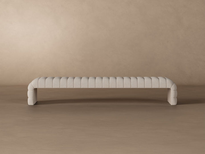 Louis Channel Bench in Oatmeal#color_oatmeal