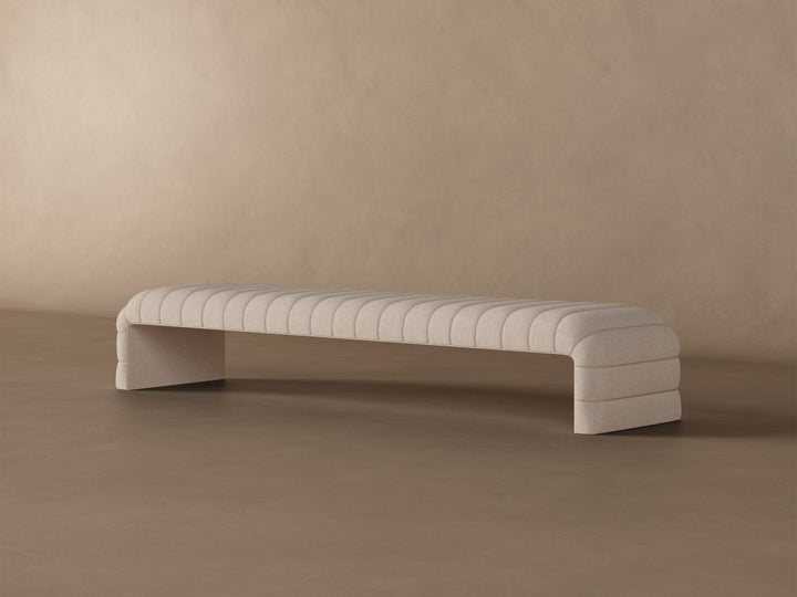 Louis Channel Bench in Oatmeal#color_oatmeal