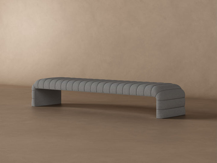 Louis Channel Bench in Slate#color_slate