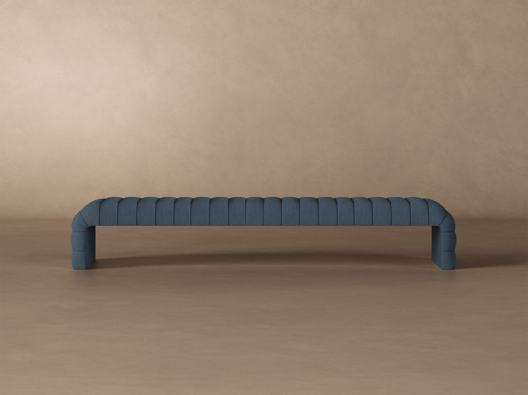 Louis Channel Bench in Steel#color_steel