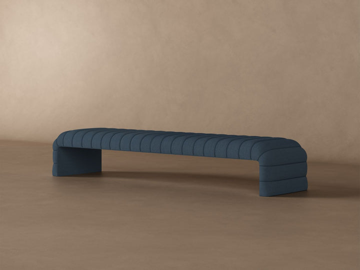Louis Channel Bench in Steel#color_steel