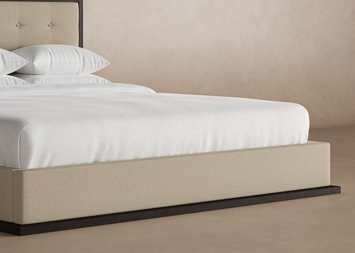 Marlow Bed Frame in Buff#color_buff-chestnut