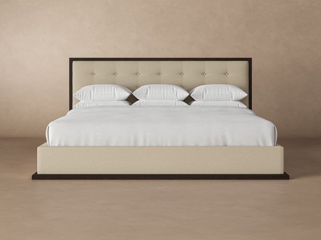 Marlow Bed Frame in Buff#color_buff-chestnut