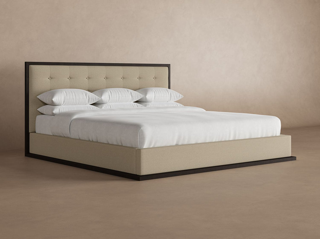 Marlow Bed Frame in Buff#color_buff-chestnut
