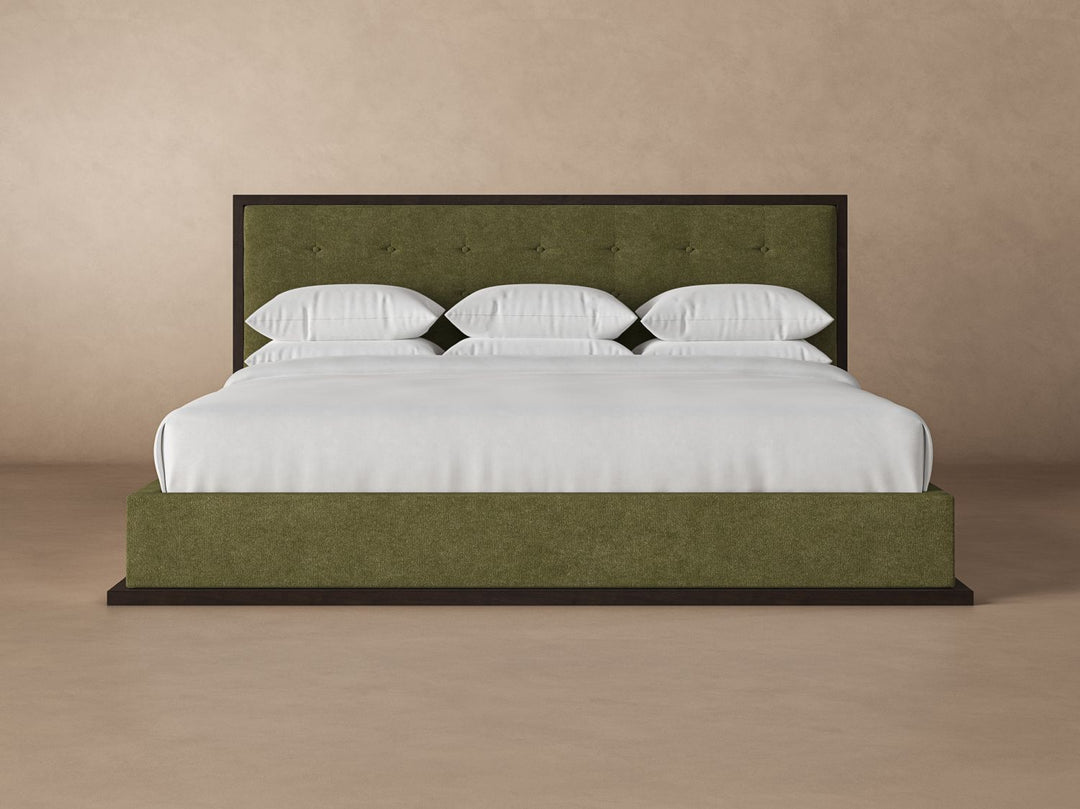 Marlow Bed Frame in Moss#color_moss-chestnut