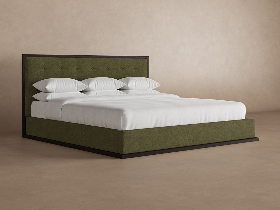 Marlow Bed Frame in Moss#color_moss-chestnut