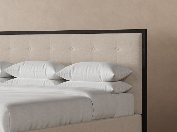 Marlow Bed Frame in Oatmeal#color_oatmeal-chestnut