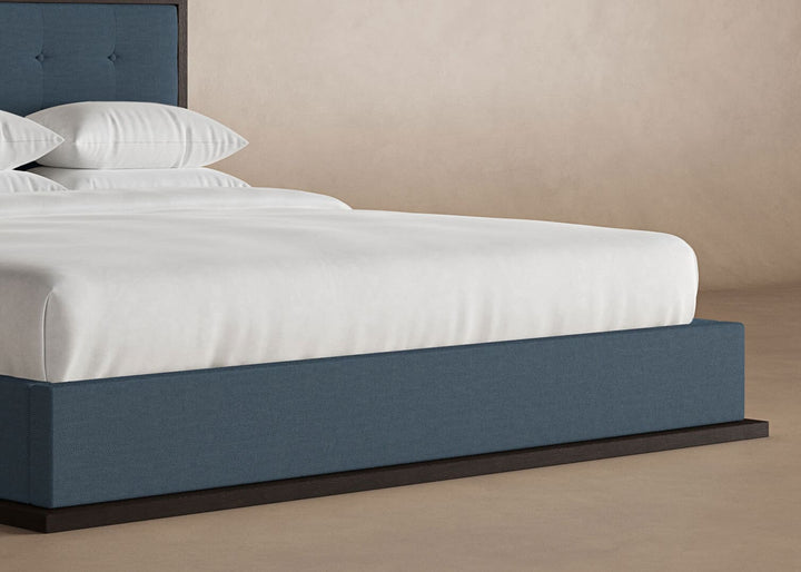 Marlow Bed Frame in Steel#color_steel-chestnut