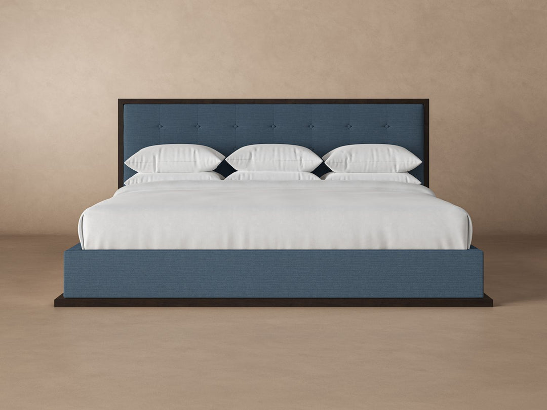 Marlow Bed Frame in Steel#color_steel-chestnut