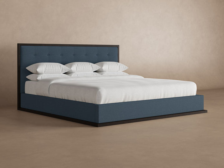 Marlow Bed Frame in Steel#color_steel-chestnut