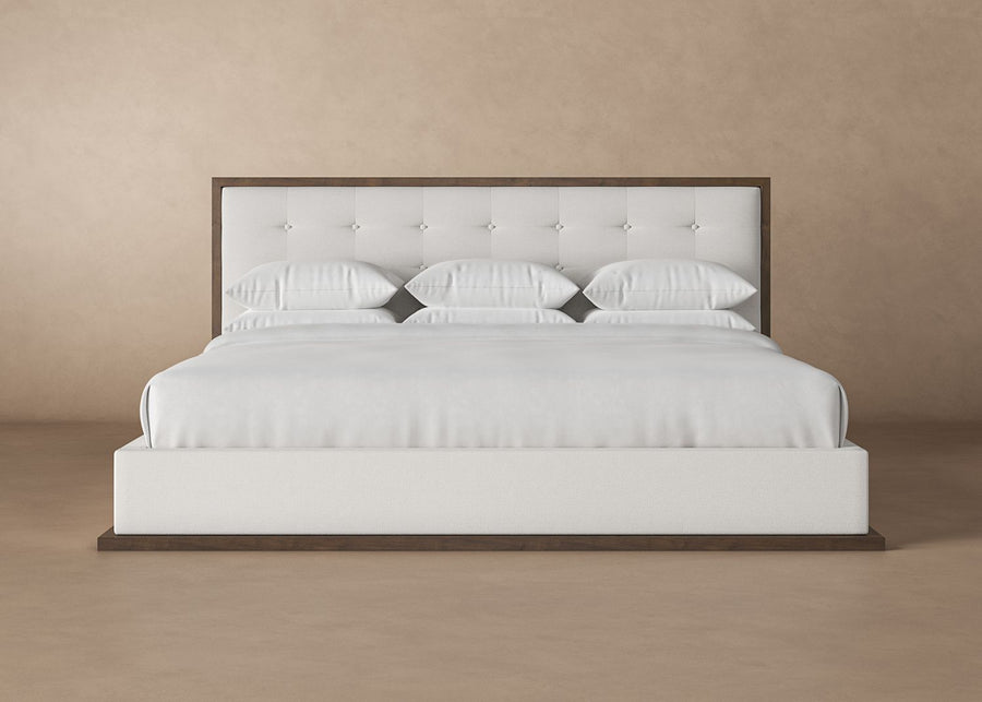 Marlow Bed Frame in Snow#color_snow-walnut