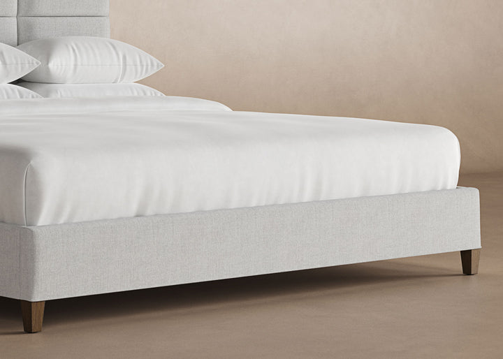Front View of Marshall Bed Frame in Dove#color_dove