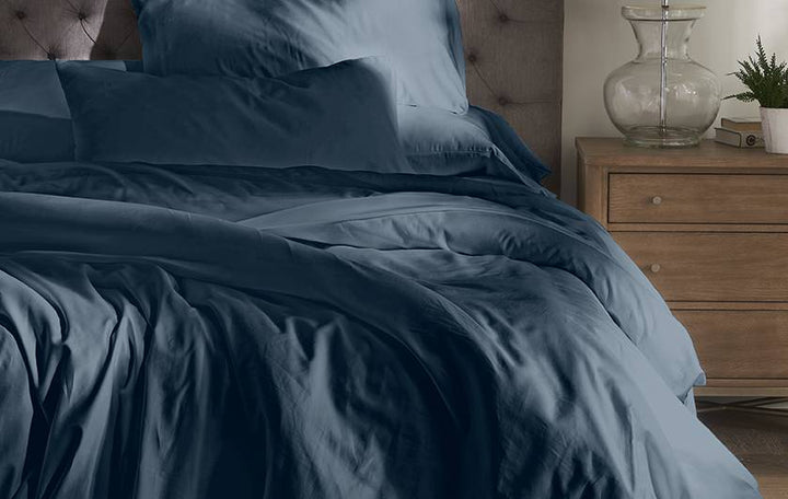 Mediterranean Blue Alaskan King Cotton Sheet Set Detail#color_mediterranean-blue