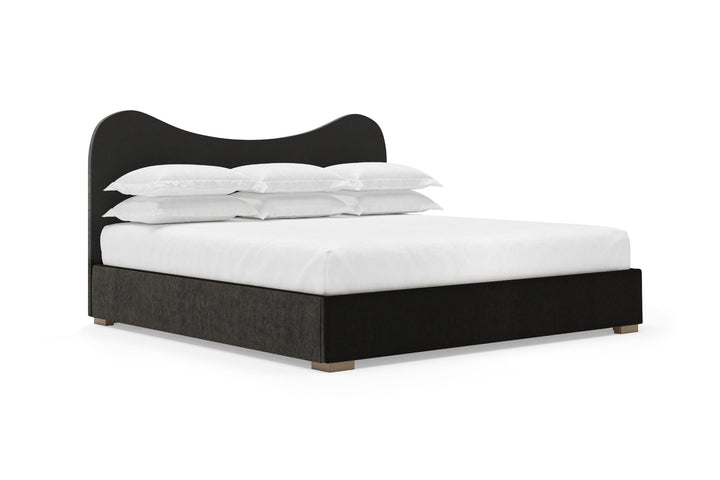 Celine Bed Frame in ebony#color_ebony