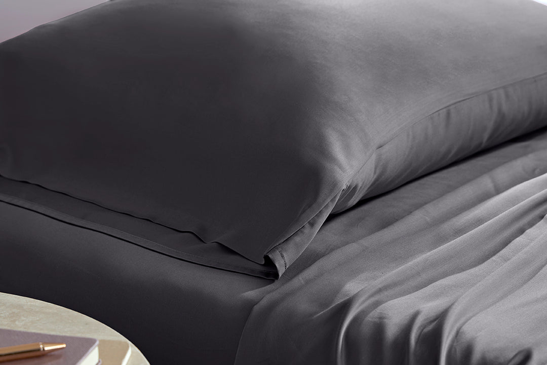 Wyoming King Bamboo Sheet Set#color_monochrome-steel